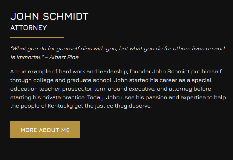 John Schmidt Attorney Quote